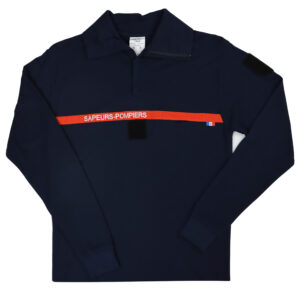 Polo sapeur pompier solide à manches longues