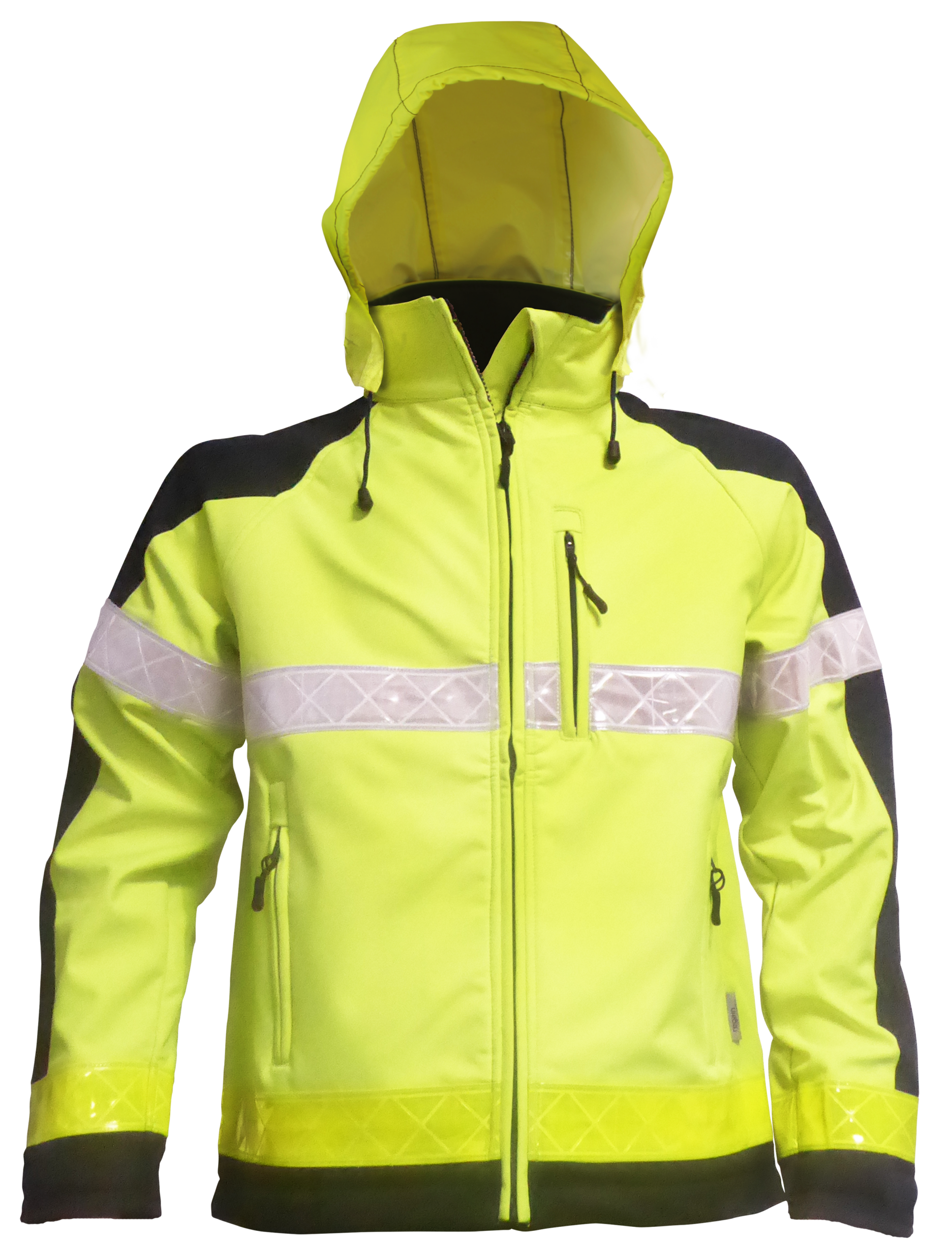 Veste Softshell Haute Visibilité avec capuche